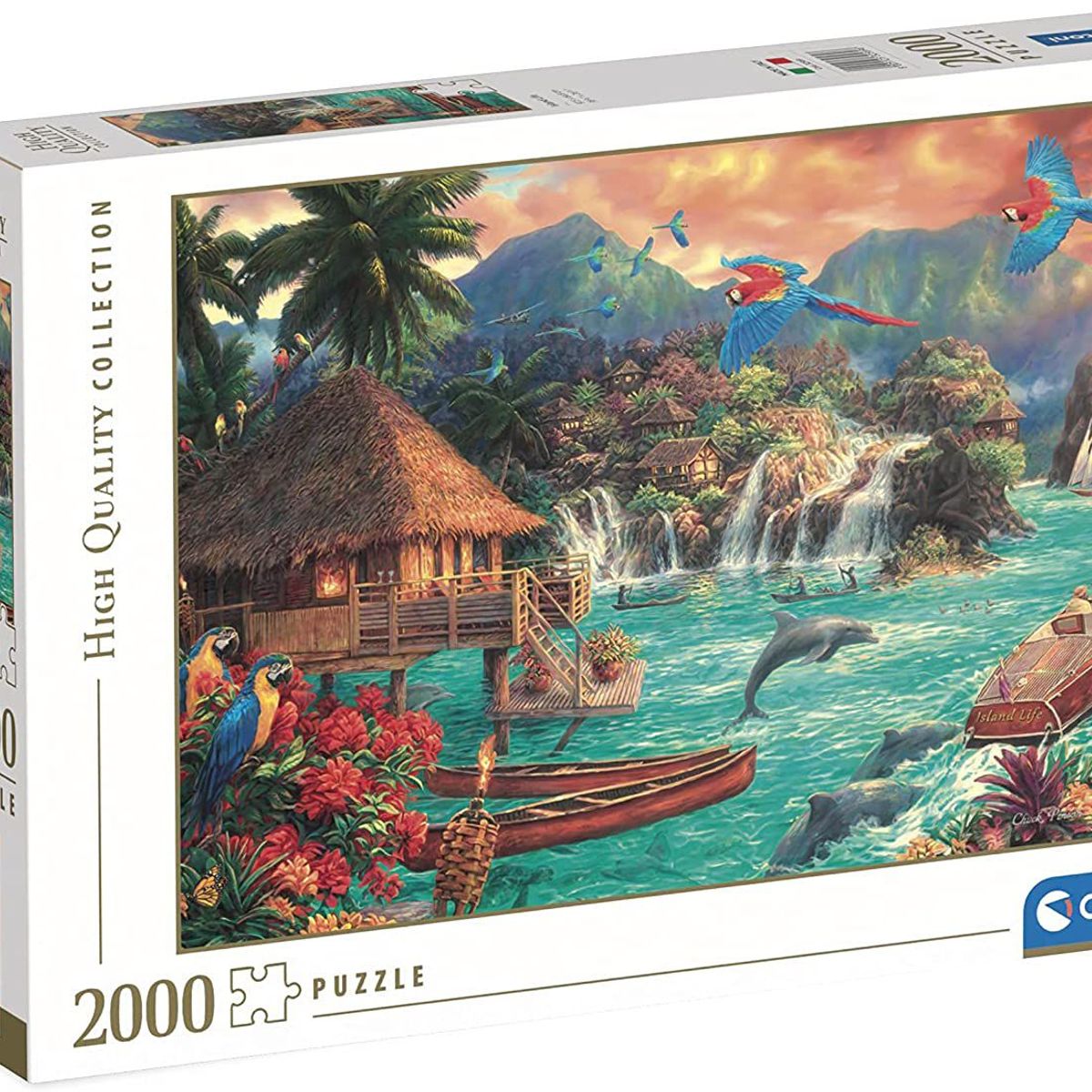 CLEMENTONI - Rompecabezas 2000 Piezas Adulto Vida En La Isla Clementoni