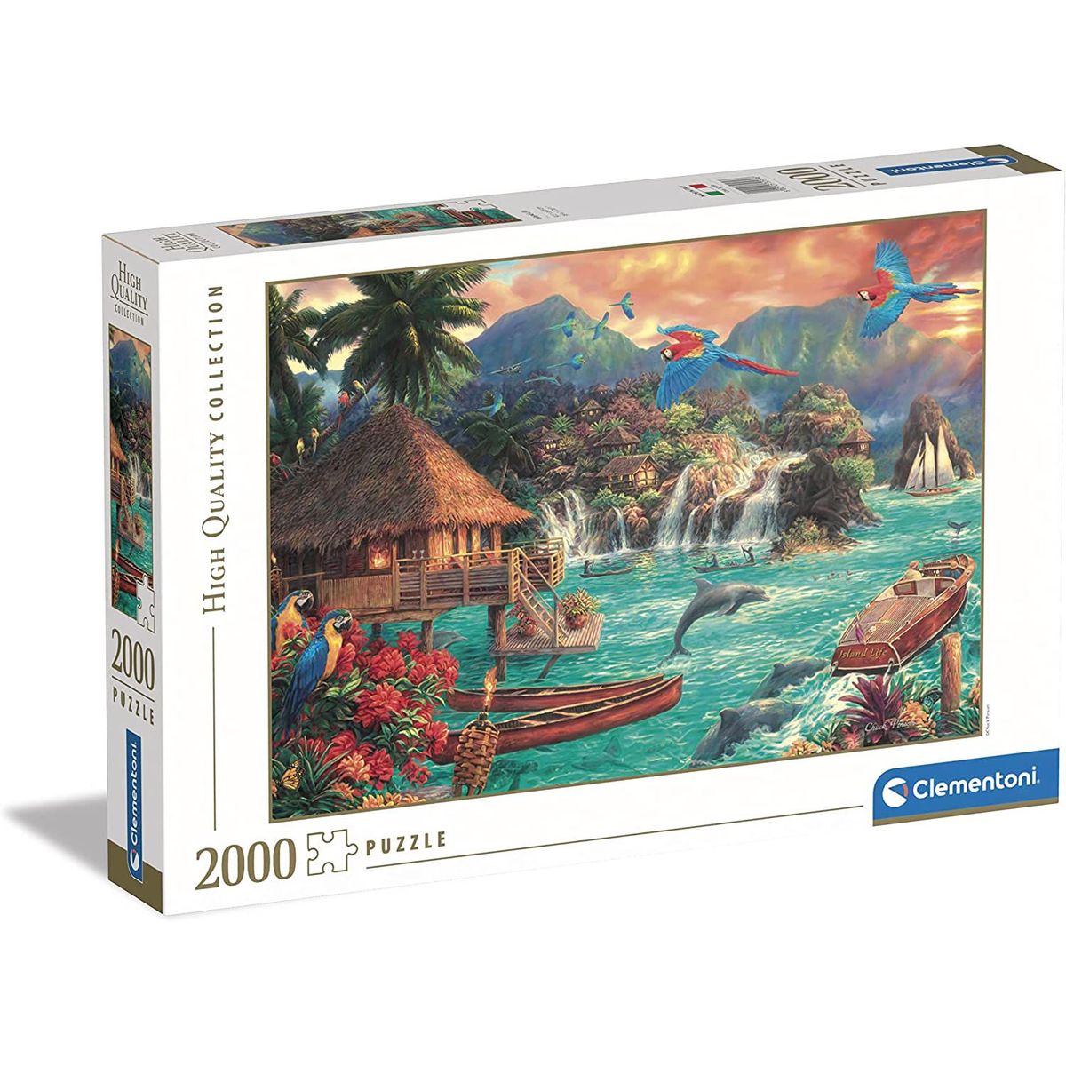CLEMENTONI - Rompecabezas 2000 Piezas Adulto Vida En La Isla Clementoni