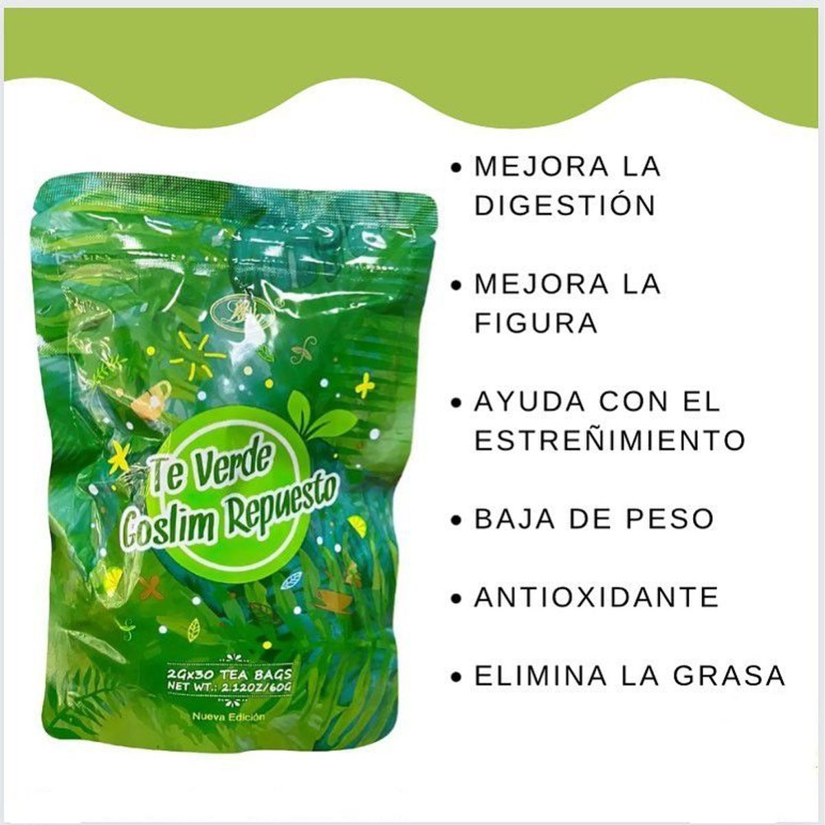 LIU FENPING - Promoción Te Verde Goslim Repuesto X2