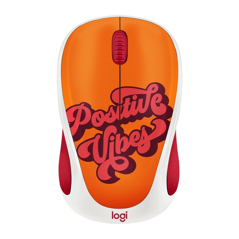 LOGITECH - Mouse Inalámbrico Confortable Logitech M317c Collection Positive Vibes