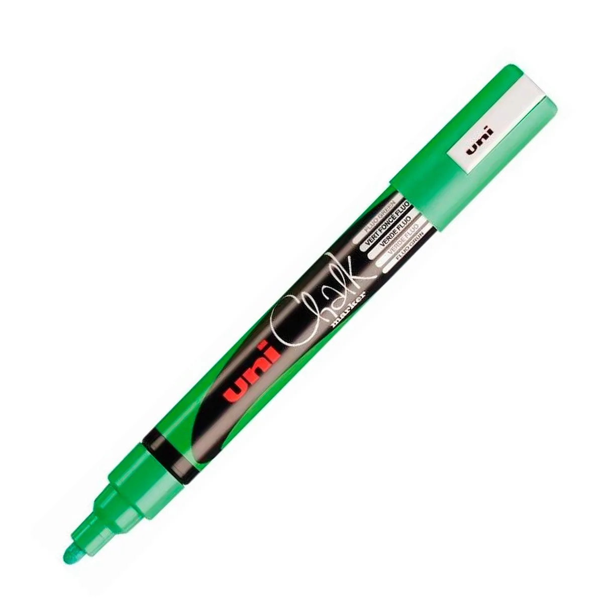 MITSUBISHI - Marcador De Tiza Uniball Verde Fluor 18-25mm Chalk Pwe-5m