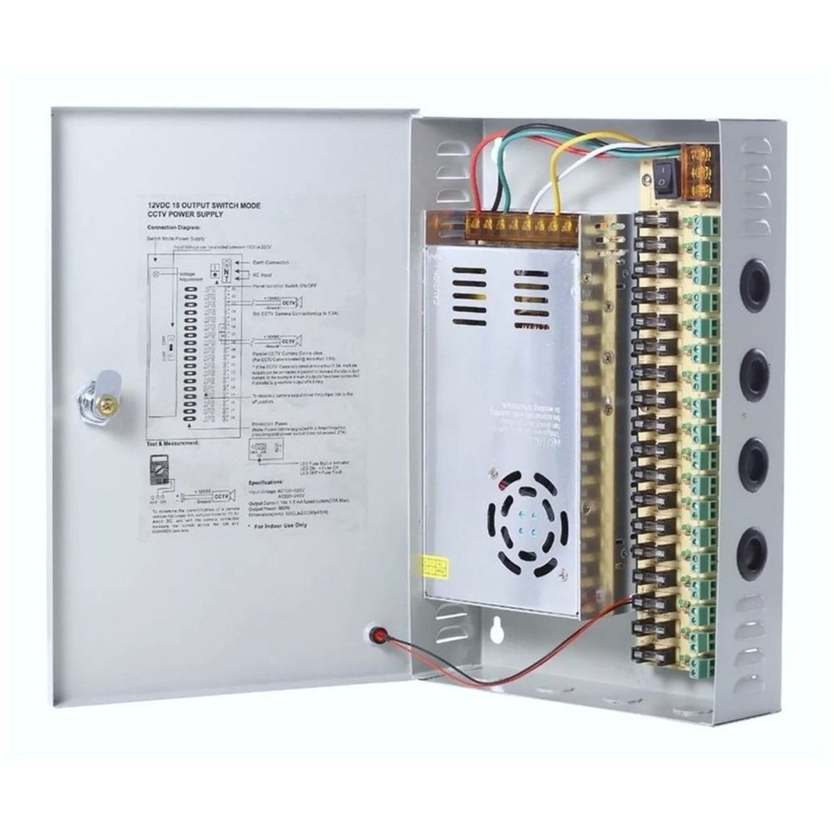 GENERICO - Fuente centralizada de 18 canales 12 v – 20 amperi