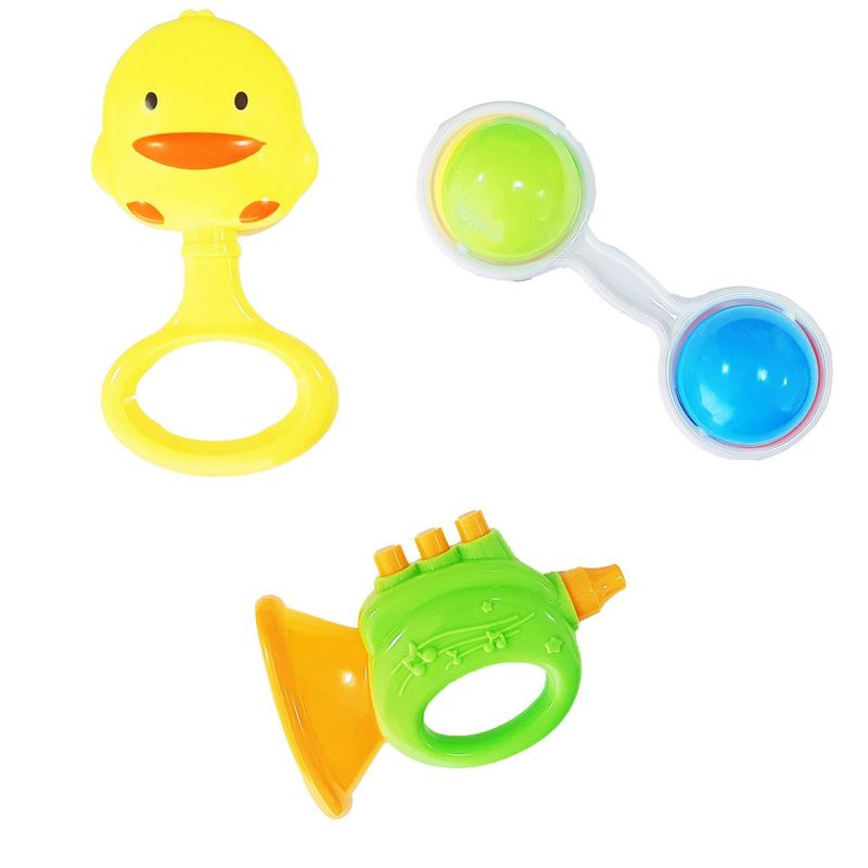 DAYOSHOP - Sonajero Estimulación Temprana Bebé Juguete X 3 Pc