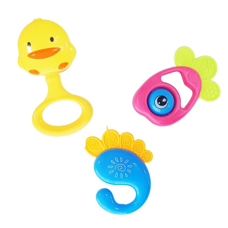 DAYOSHOP - Sonajero Estimulación Temprana Bebé Juguete X 3 Pc