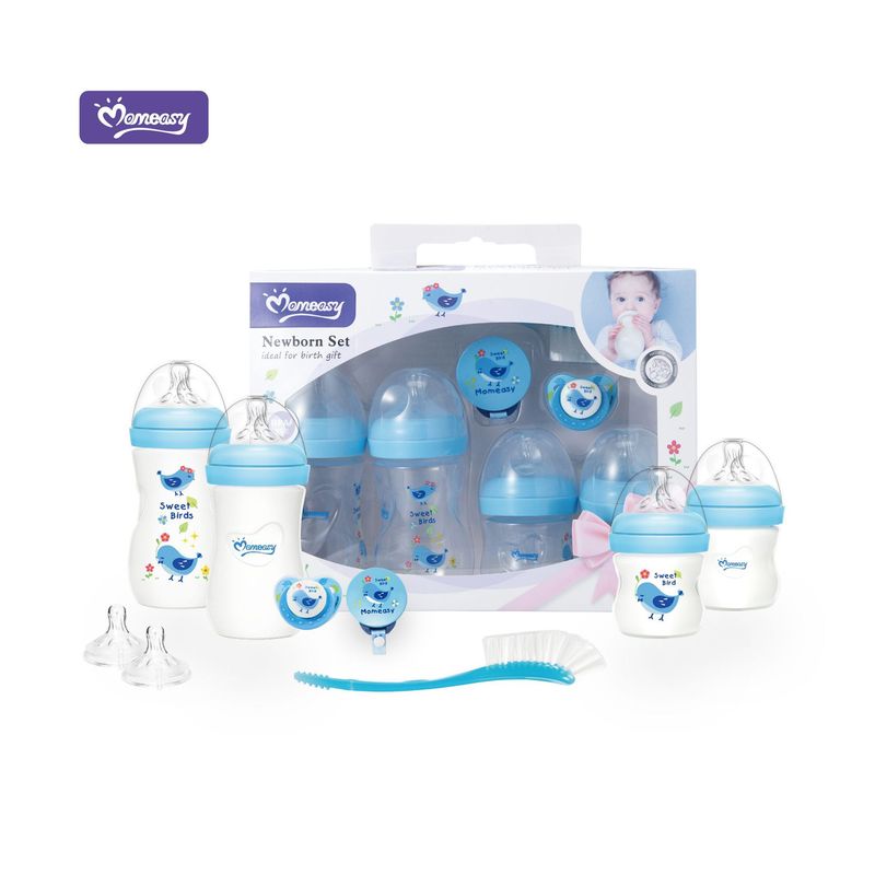 MUNDO BEBE - kit de teteros para bebe niño azul bebé