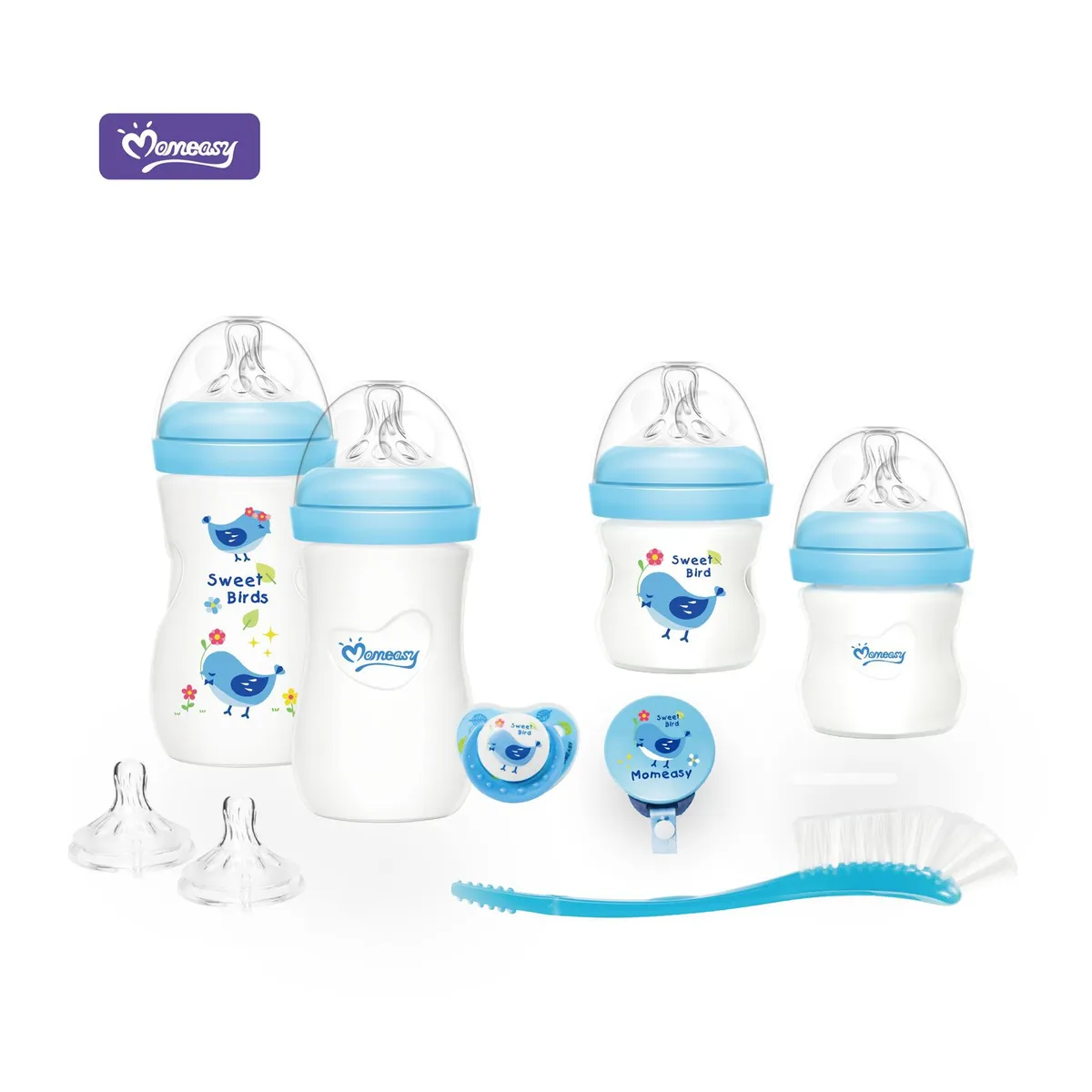 MUNDO BEBE - kit de teteros para bebe niño azul bebé