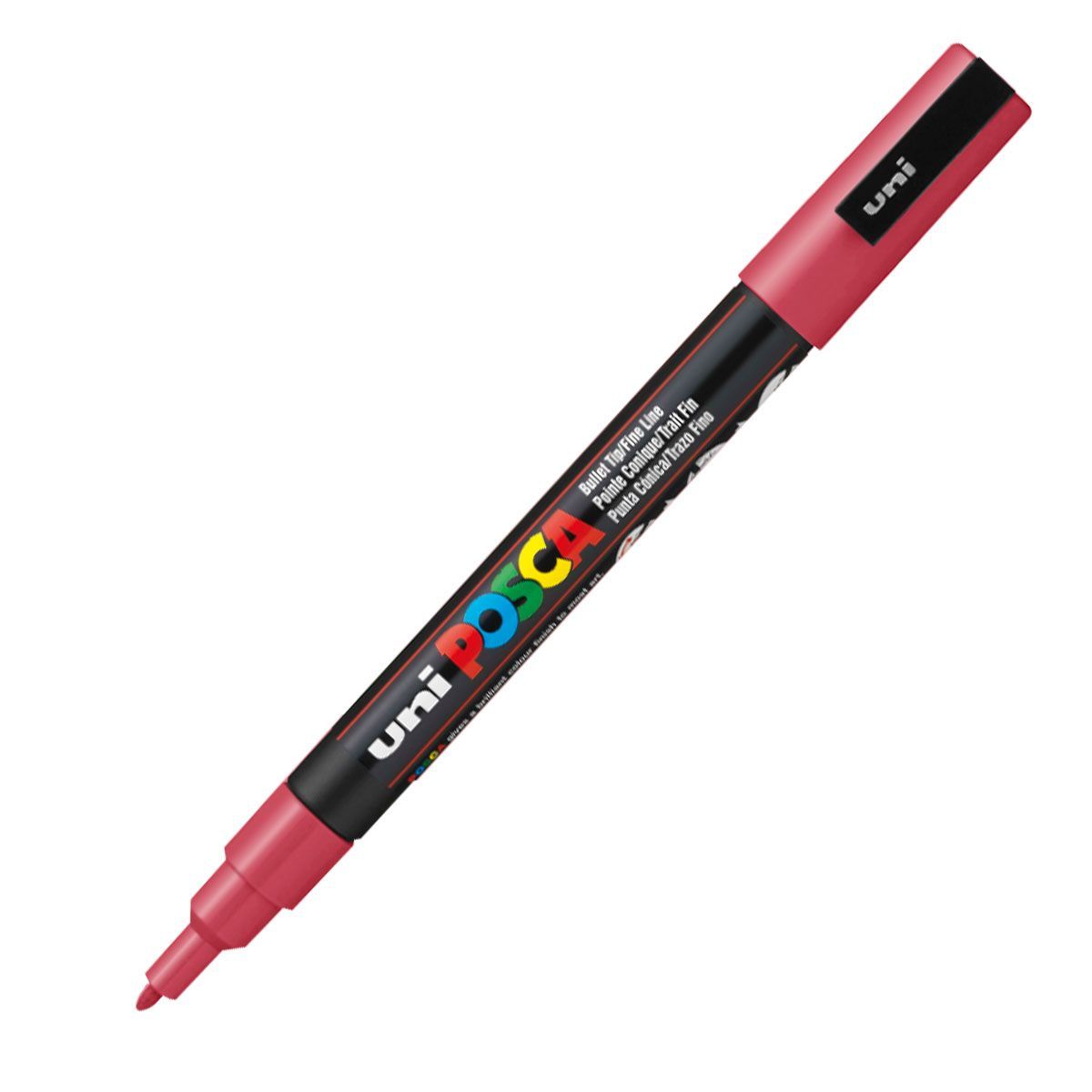 POSCA - Marcador Gráfico De Vinilo Posca Punta Pc-3m Rojo Oscuro