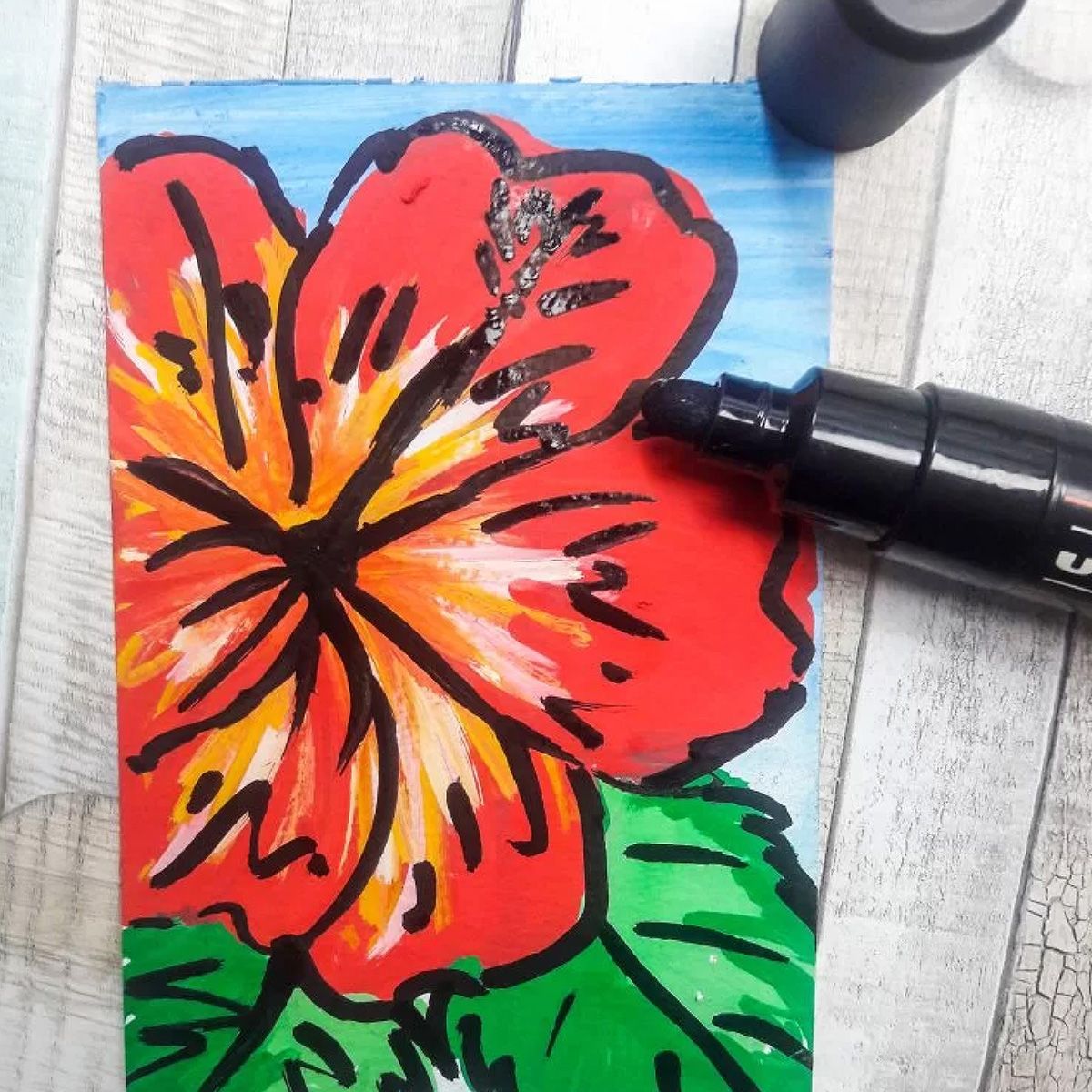 POSCA - Marcador Gráfico De Vinilo Posca Punta Pc-3m Rojo Oscuro