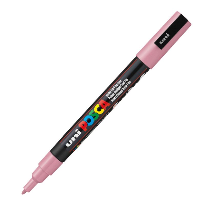 POSCA - Marcador Gráfico De Vinilo Posca Pc-3m Rosado Escarchado