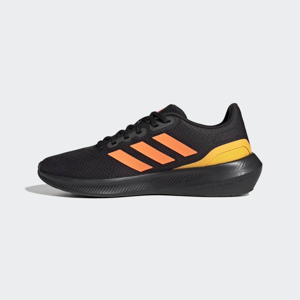 ADIDAS - TENIS ADIDAS HOMBRE RUNFALCON 3 NEGRO NARANJA