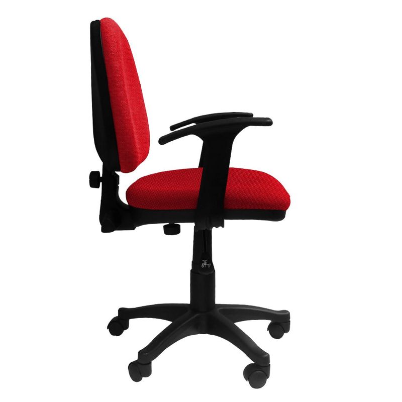 ADEQUAR - Silla Escritorio LIZZA MEDIA Rojo Fuego Con Brazos  ref: 2004