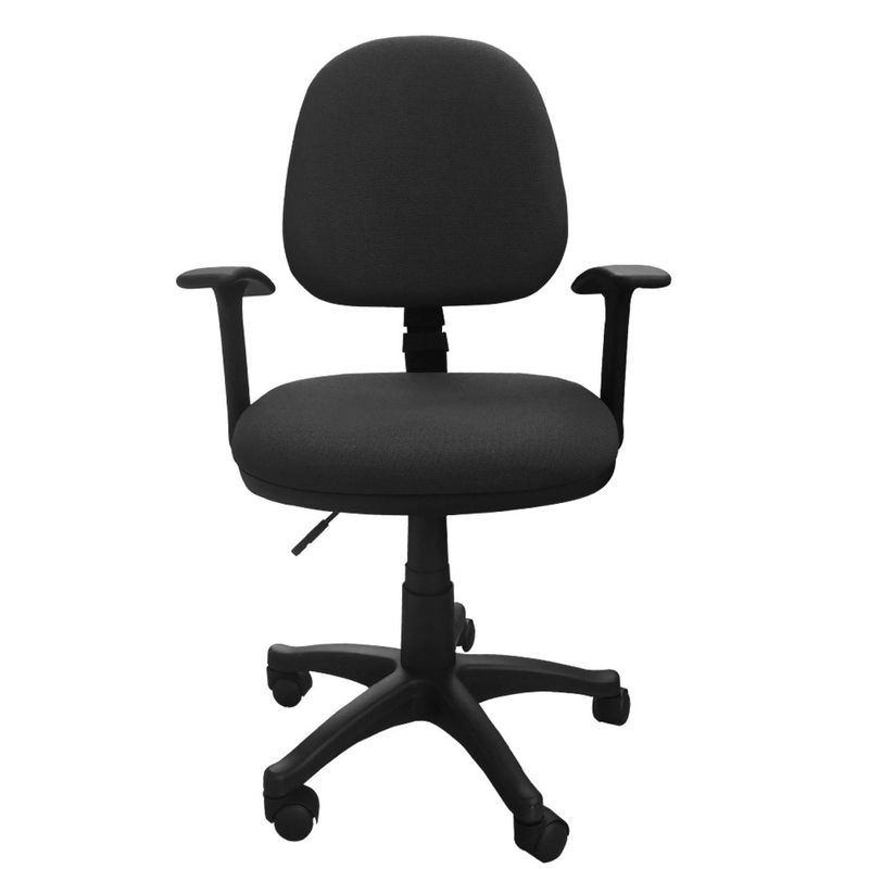 ADEQUAR - Silla Escritorio LIZZA MEDIA Negra Con Brazos  ref: 2003