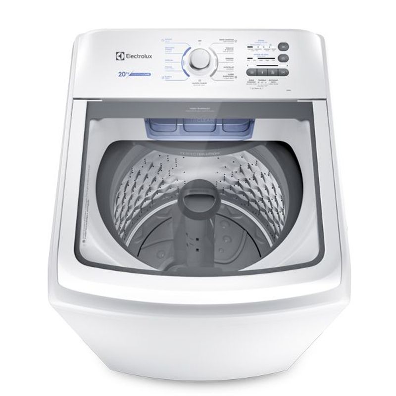 ELECTROLUX - Lavadora Electrolux Carga Superior 20Kg con Agitador Essential Care Blanca LB20A
