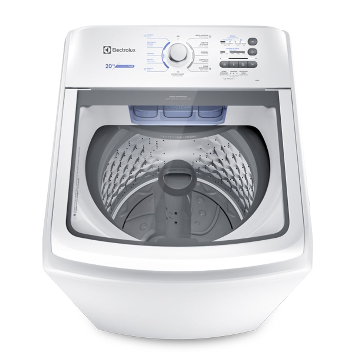 ELECTROLUX - Lavadora Electrolux Carga Superior 20Kg Atrapa Pelusas Essential Care Blanca LB20A