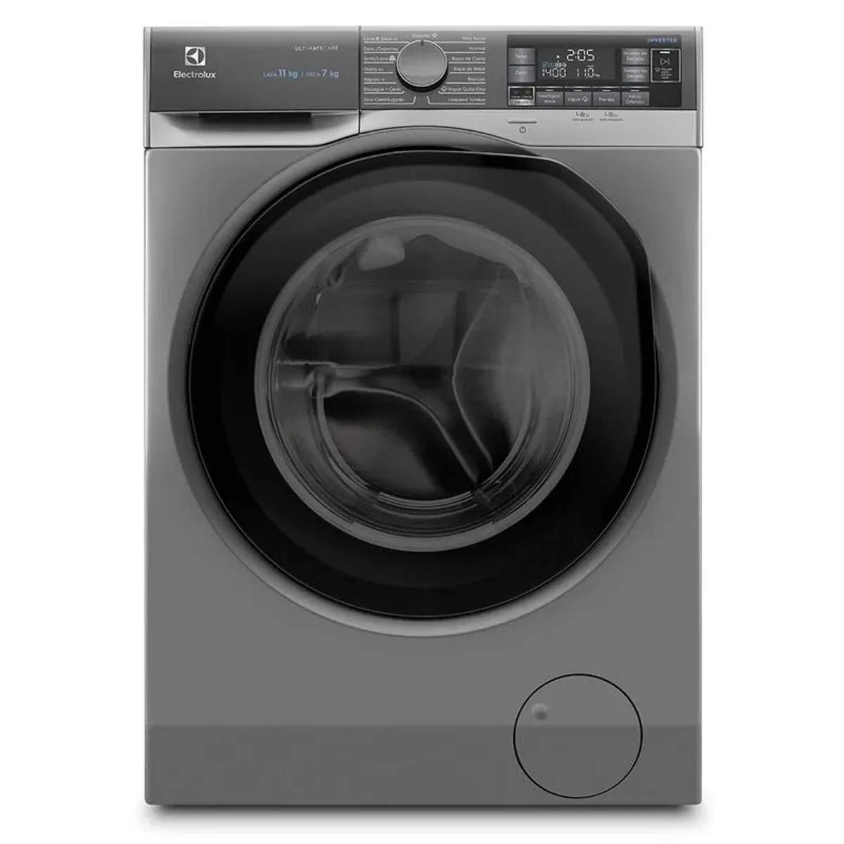 ELECTROLUX - Lavadora Secadora Electrolux Carga Frontal 11Kg Vapor y AutoSense Gris EWDX11L3EG