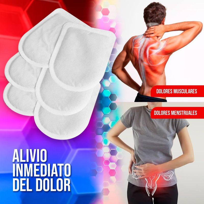 COMPRALOENCASA COM - Parches calientes x6 unidades dolor muscular pegatinas corporales 0177