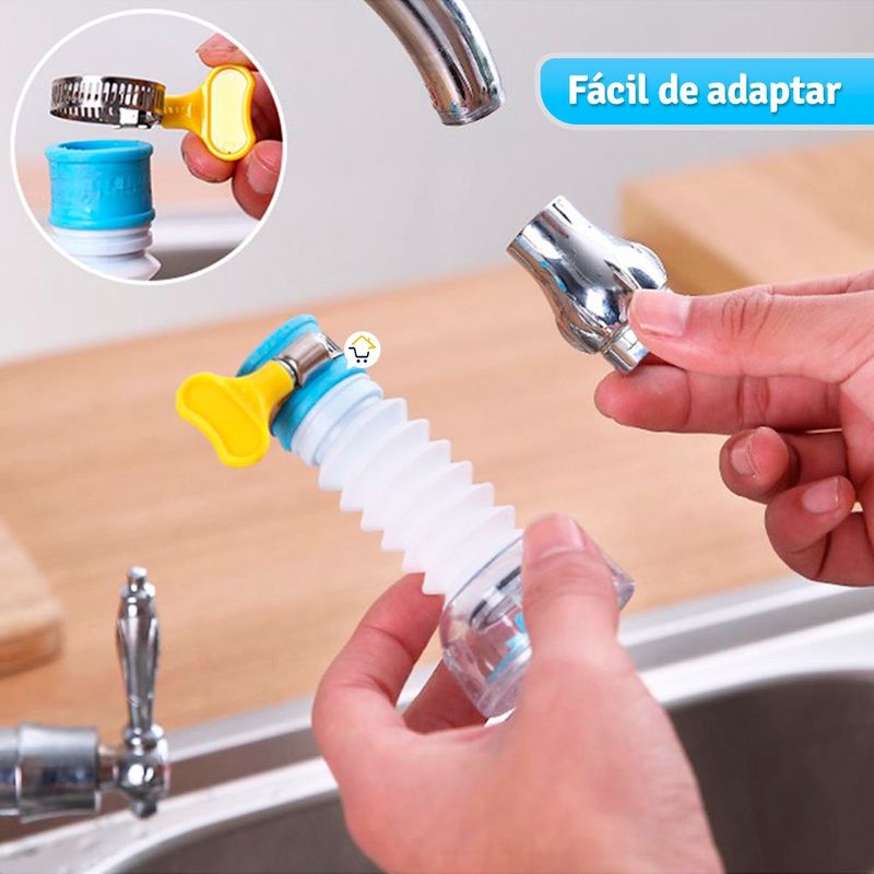 COMPRALOENCASA COM - Ahorrador de agua flexible grifo regulador llave cocina yxq2