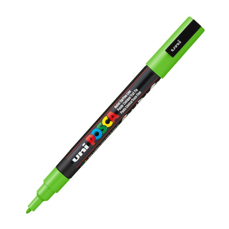 POSCA - Marcador Gráfico De Vinilo Posca Pc-3m Verde Manzana