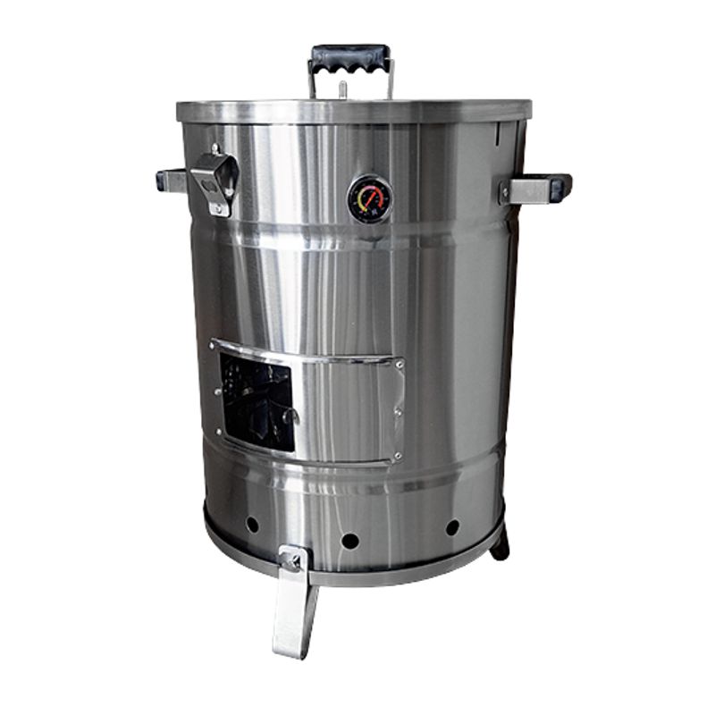 GENERICO - Barril ahumador asador tamaño búfalo Premium