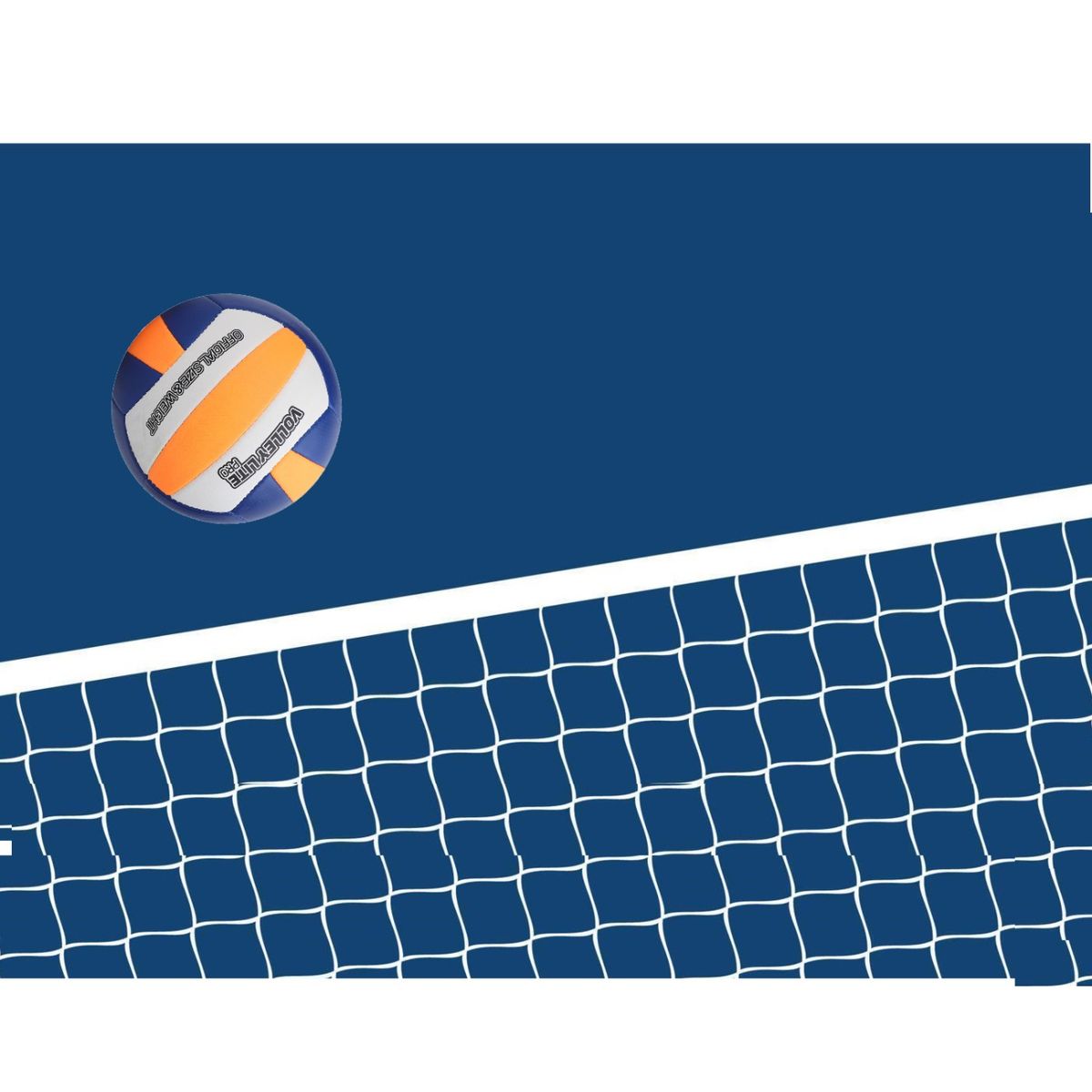 ZOOM SPORT - Balon Voleibol Azul Naranja N°5 Voley Lite PRO ZOOM SPORTS