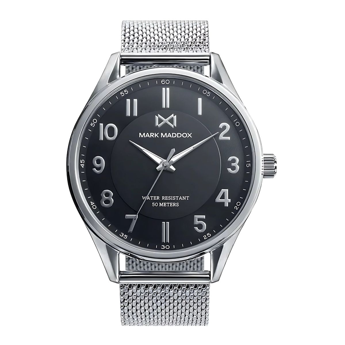 MARK MADDOX - Reloj Hombre Plateado MM + 5 Complementos Premium Incluidos