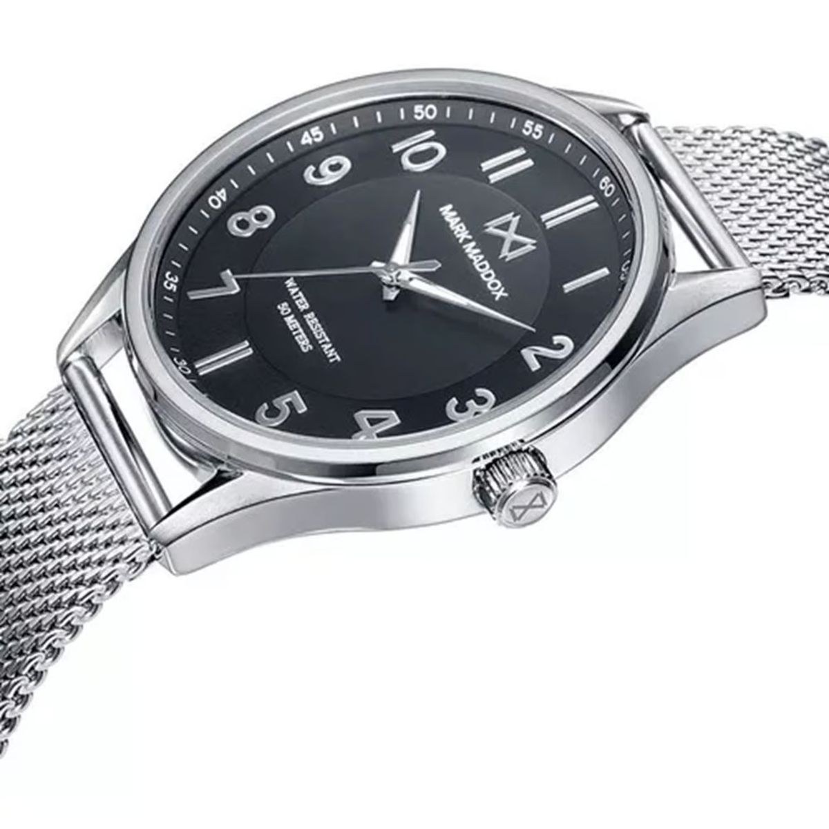 MARK MADDOX - Reloj Hombre Plateado MM + 5 Complementos Premium Incluidos