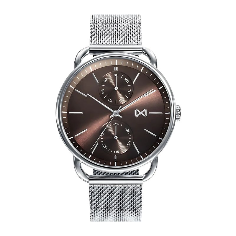 MARK MADDOX - Reloj Hombre Plateado MM + 5 Complementos Premium Incluidos