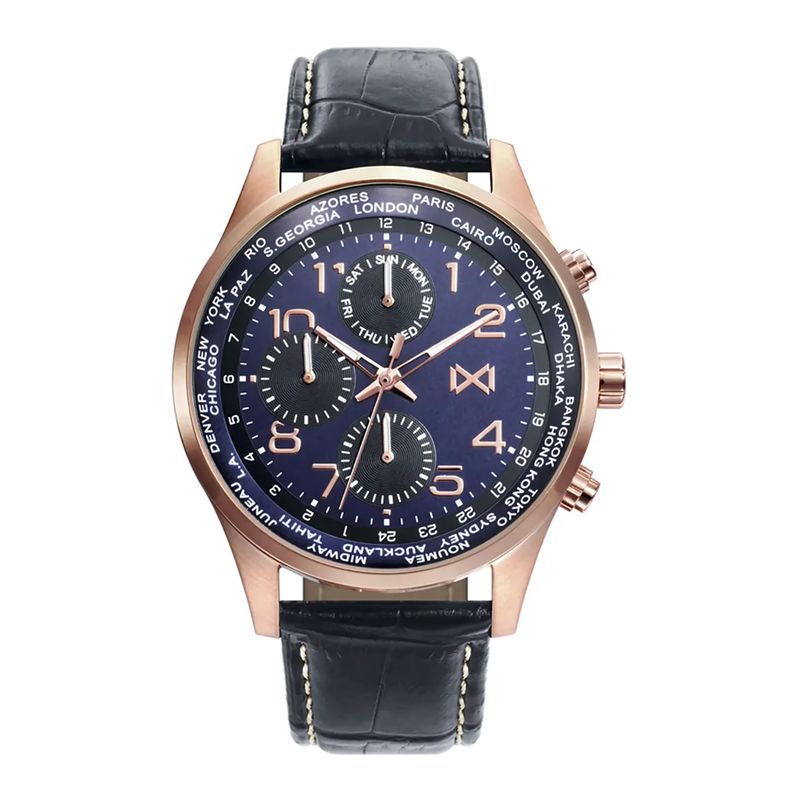 MARK MADDOX - Reloj hombre negro MM + 5 Complementos Premium Incluidos