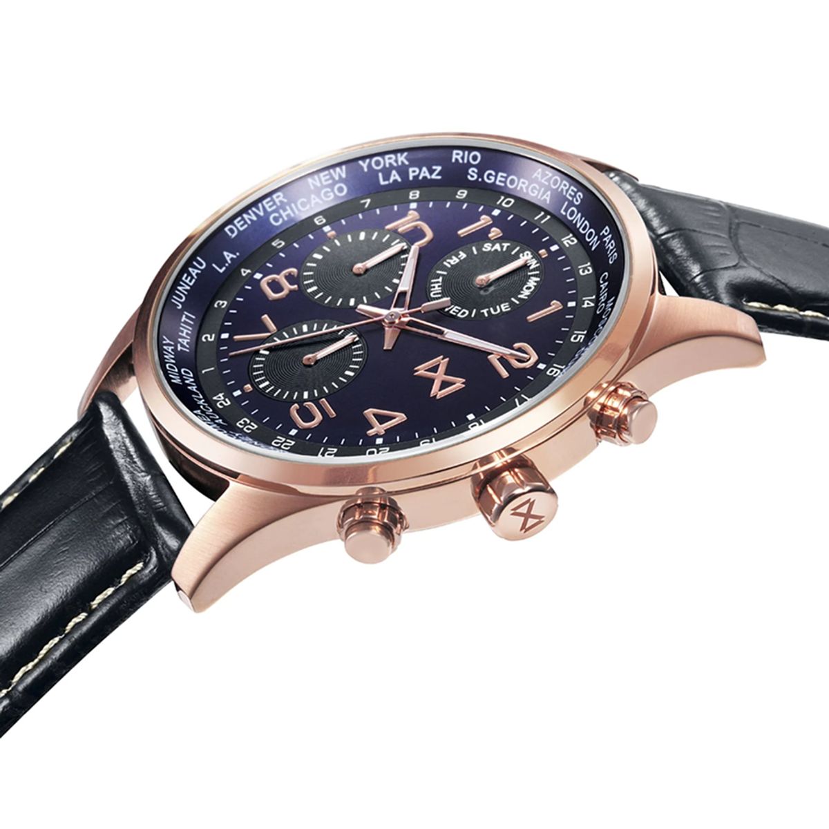 MARK MADDOX - Reloj hombre negro MM + 5 Complementos Premium Incluidos