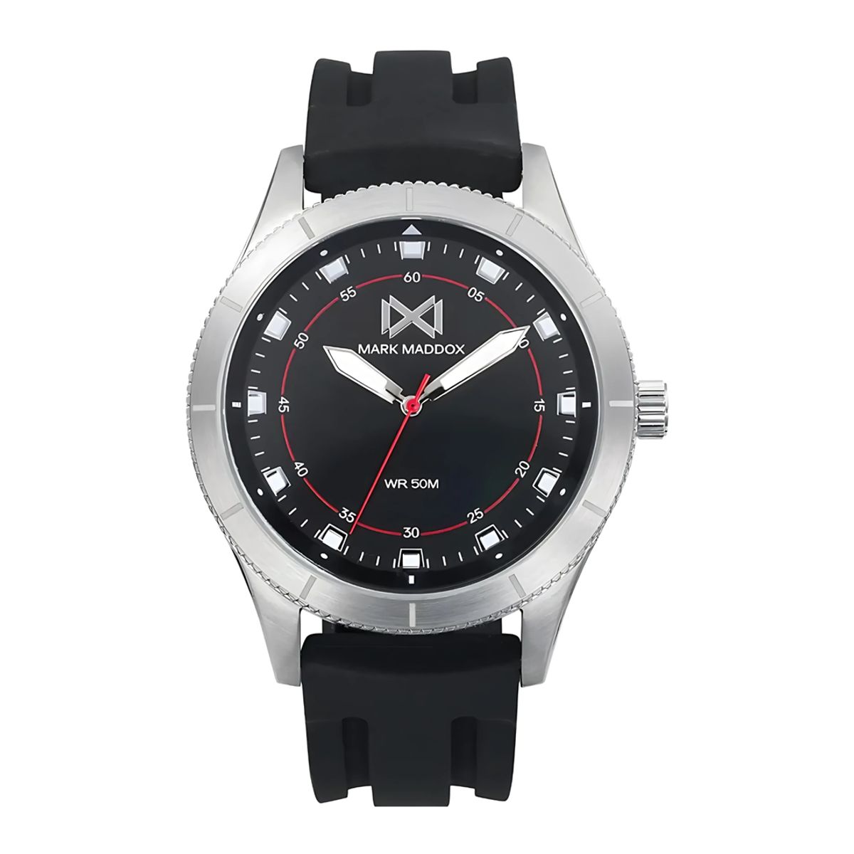 MARK MADDOX - Reloj hombre negro MM + 5 Complementos Premium Incluidos