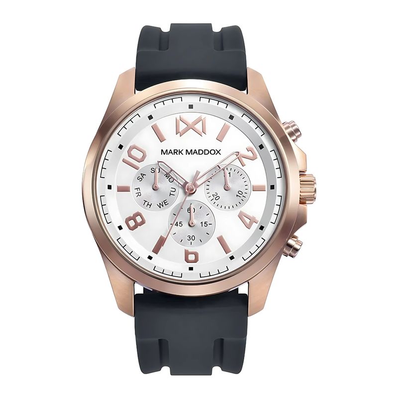 MARK MADDOX - Reloj Hombre Negro MM + 5 Complementos Premium Incluidos