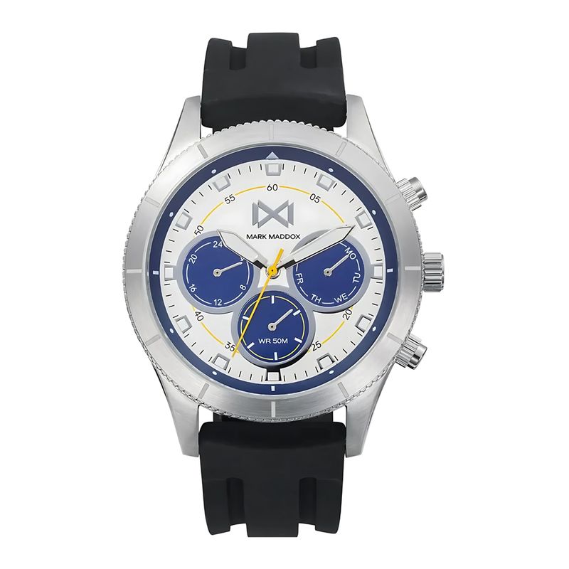 MARK MADDOX - Reloj Hombre Negro MM + 5 Complementos Premium Incluidos