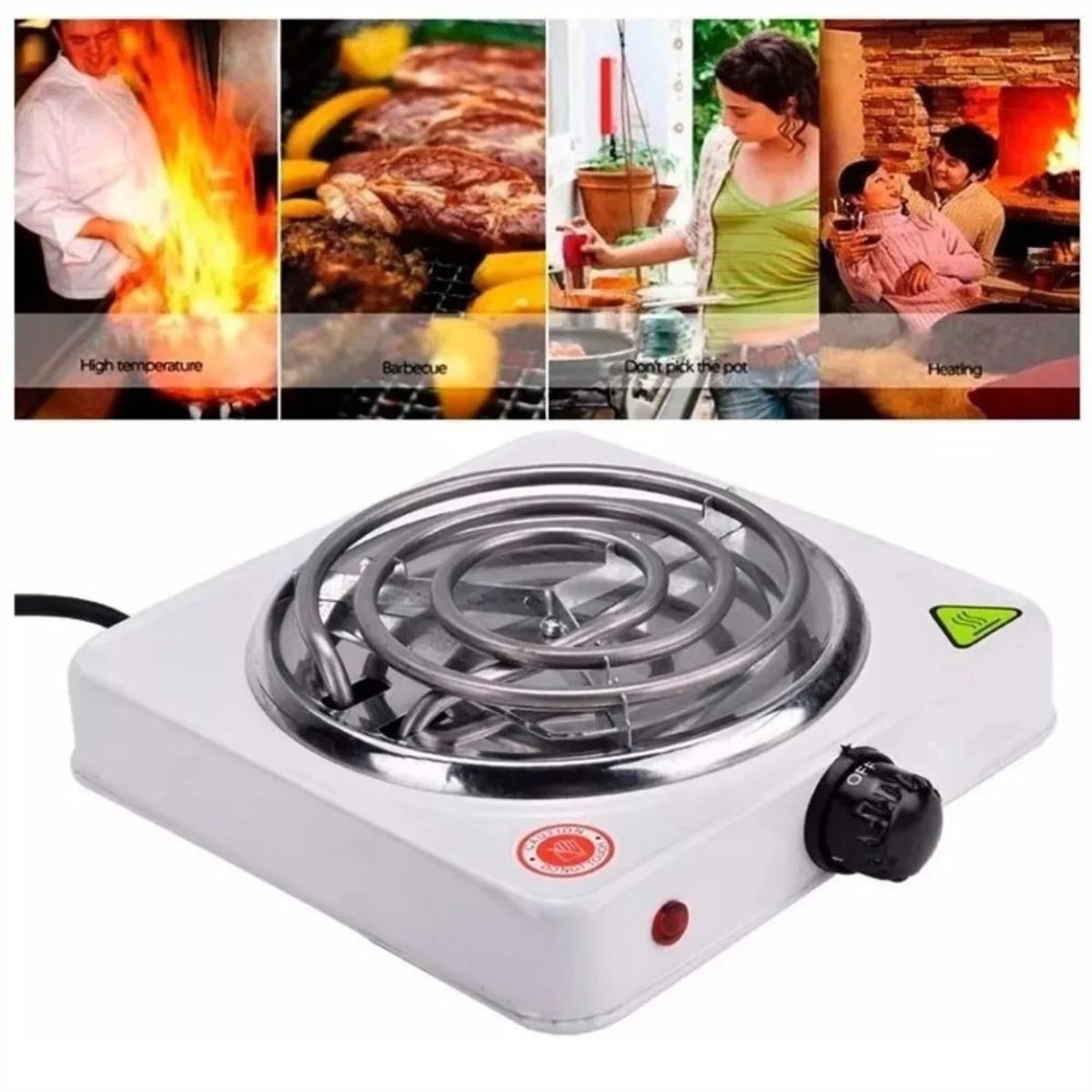 GENERICO - Estufa Electrica De 1 Puesto Fogon Portatil 110v