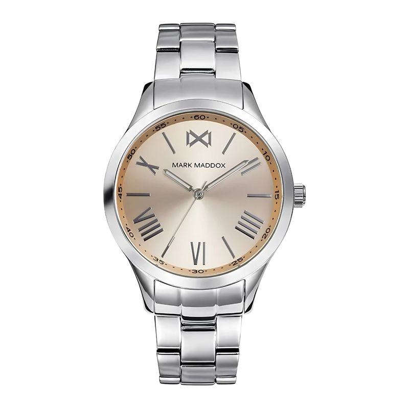 MARK MADDOX - Reloj mujer plateado MM + 5 Complementos Premium Incluidos