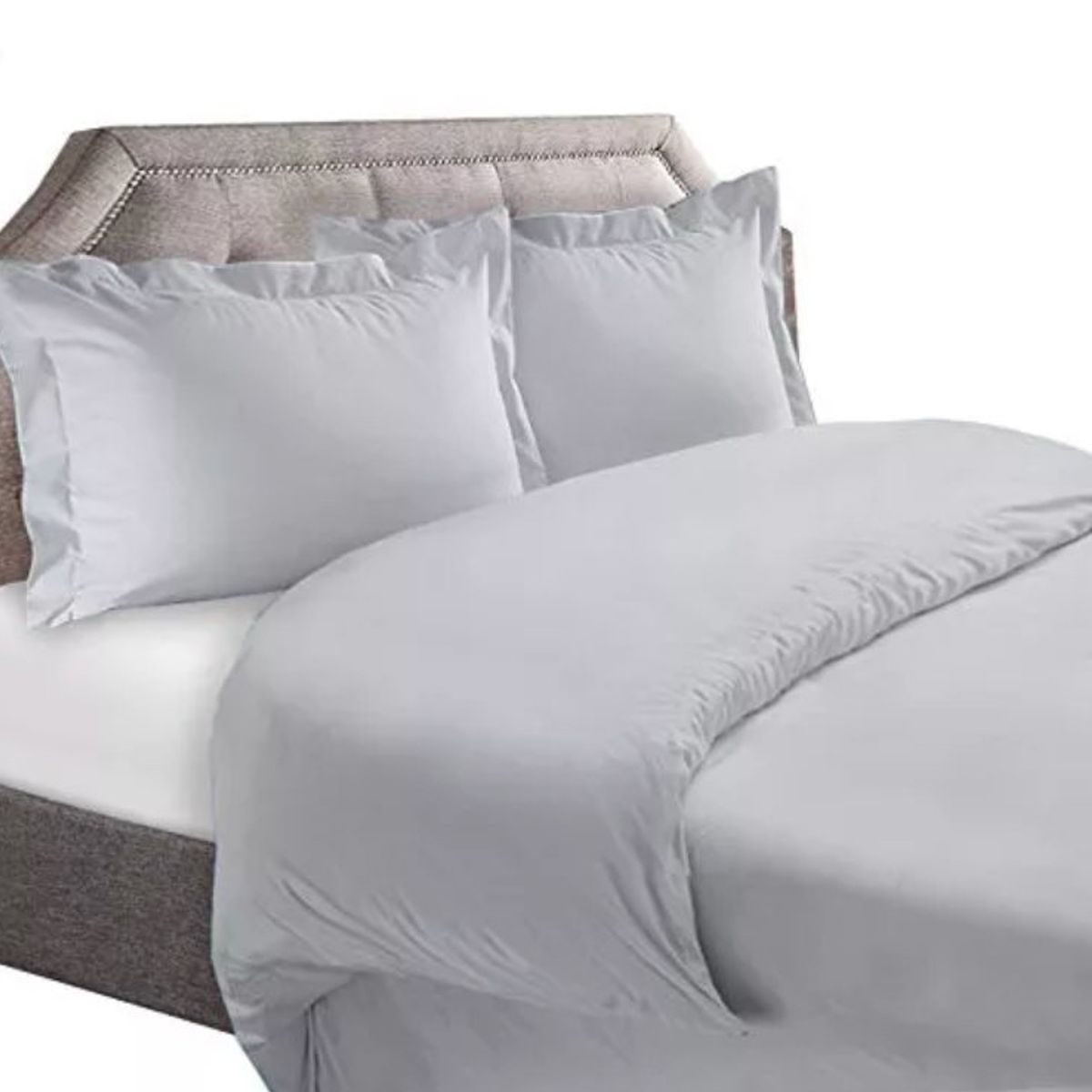 BEDLIFE - Edredón gris claro para cama QUEEN 1.800 hilos Bedlife