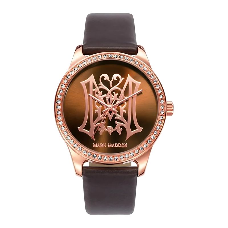 MARK MADDOX - Reloj Mujer Cafe MM + 5 Complementos Premium  Incluidos