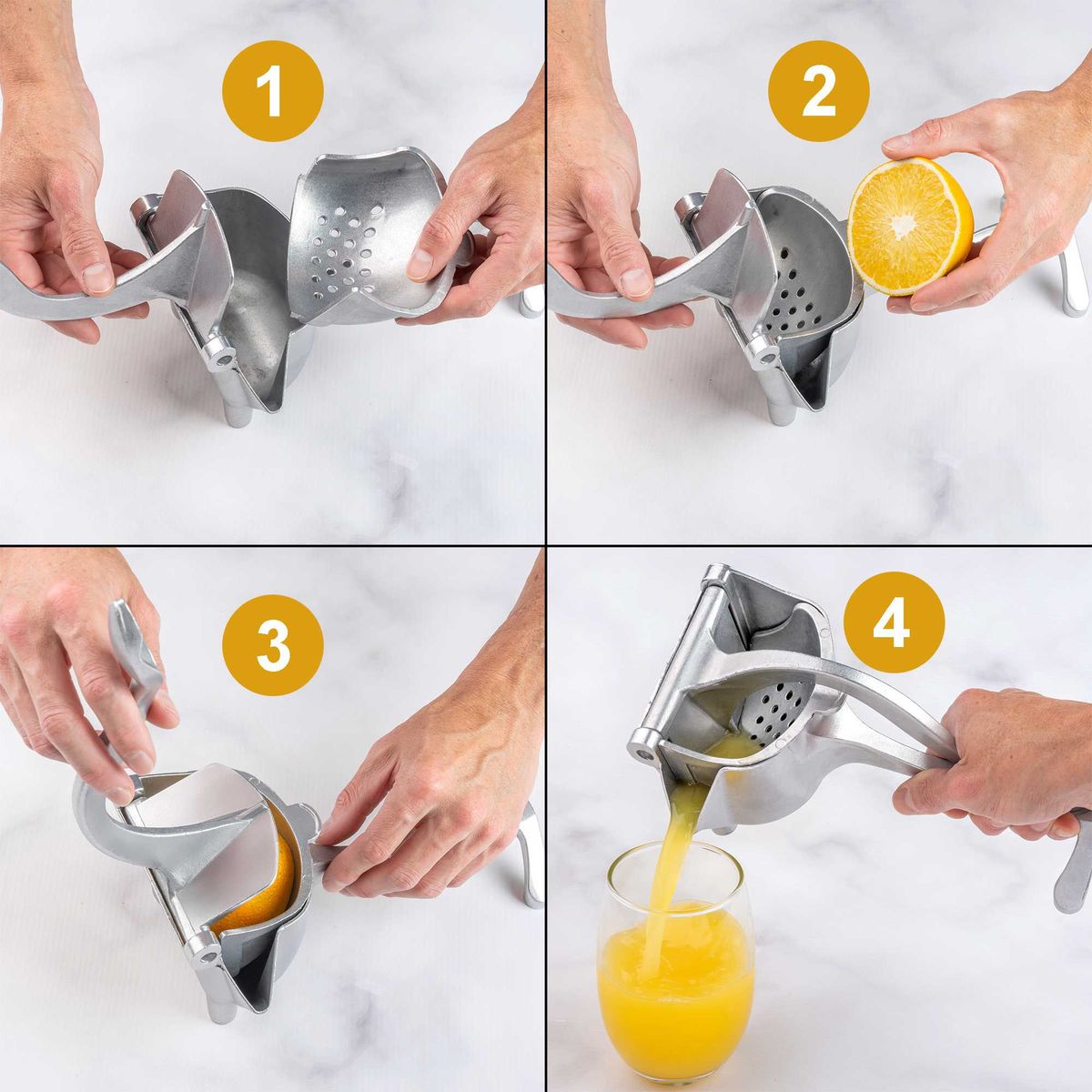 CHEF MASTER - Exprimidor manual de frutas exprimidor de limón naranjas