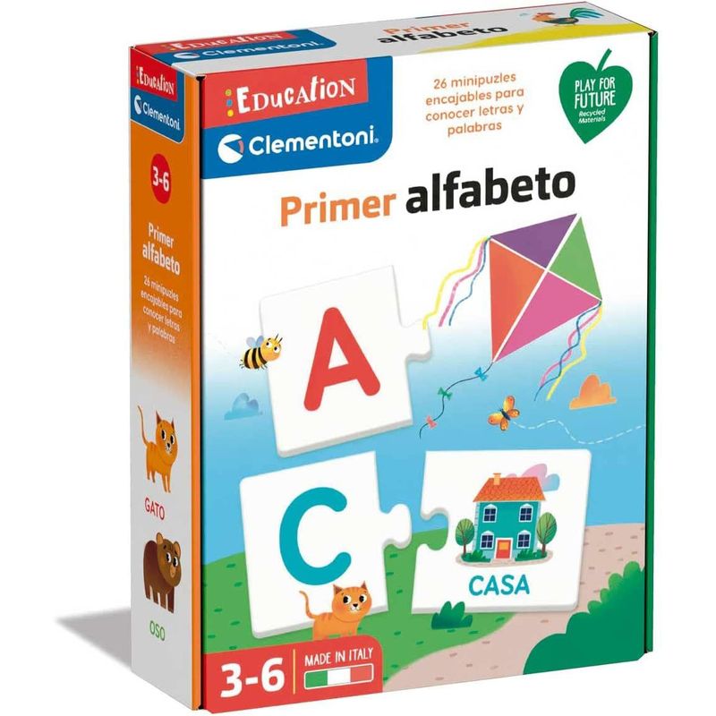 CLEMENTONI - Juego Didáctico Memoria Juego De Mesa Aprendiendo Las Letras