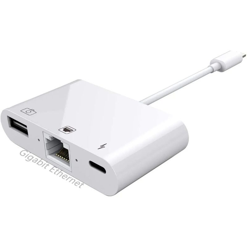 SISDATA - Lightning A Rj45 Gigabit Lan 3x1 Mac Adaptador
