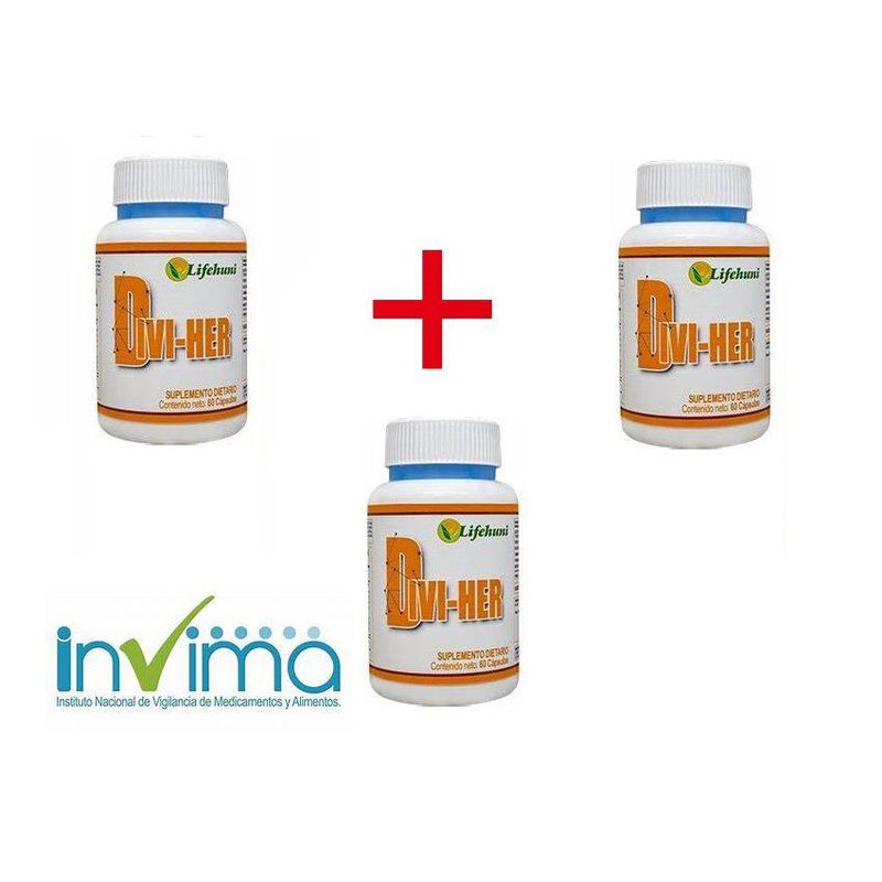 LIFEHUNI - Divi-her lifehuni suplementos dietarios x3  pastillero semanal