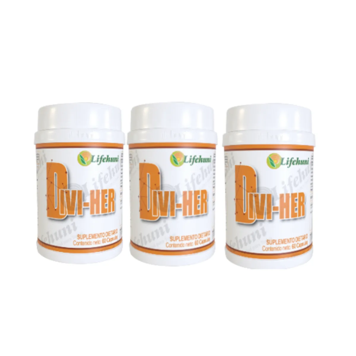 LIFEHUNI - Divi-her lifehuni suplementos dietarios x3  pastillero semanal