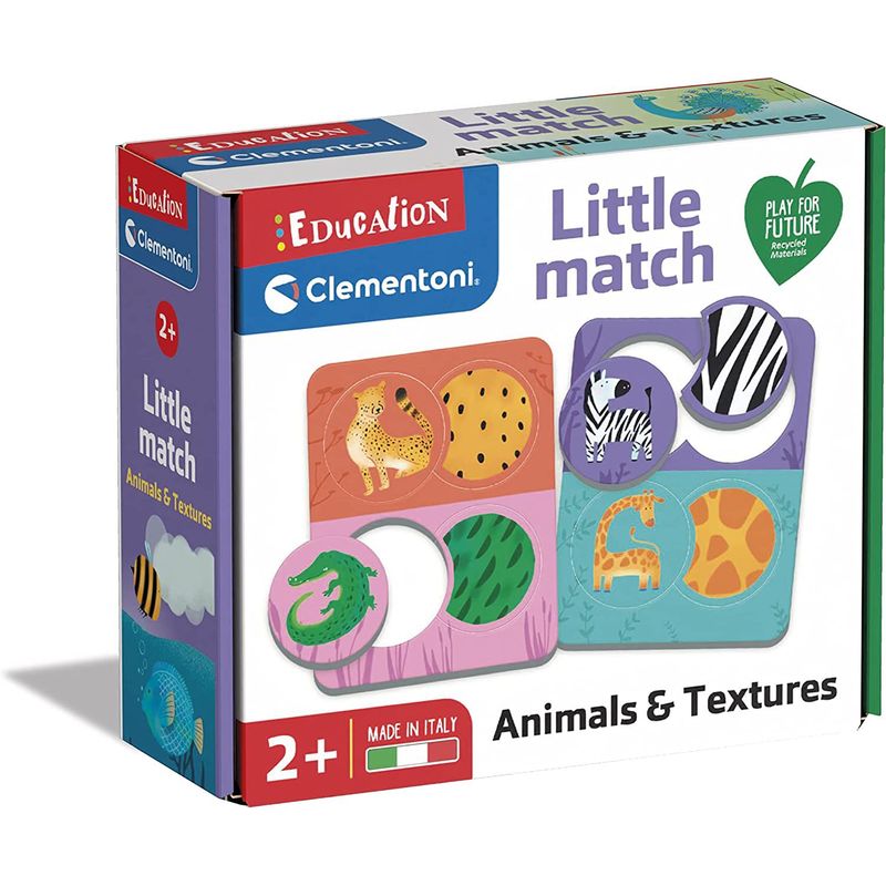 CLEMENTONI - Rompecabezas Para Niños Animales Y Texturas Montessori Niñas