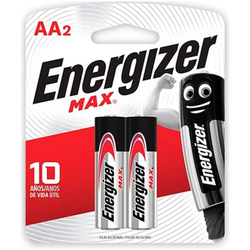 ENERGIZER - Pilas Energizer Max Alcalina Aa De 2 Unidades E91BP2/E0020700