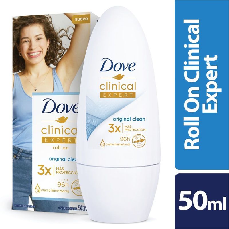 DOVE - Desodorante Dove Clinical Expert Mujer Roll-on 50ml