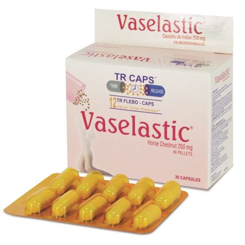 GENERICO - Vaselastic 250mg Caja X 30 Capsulas