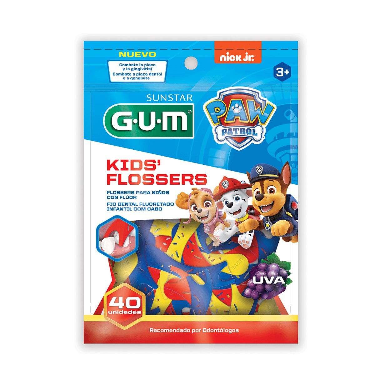 GUM - Seda Dental Gum Kids Flossers Paw Patrol X 40und