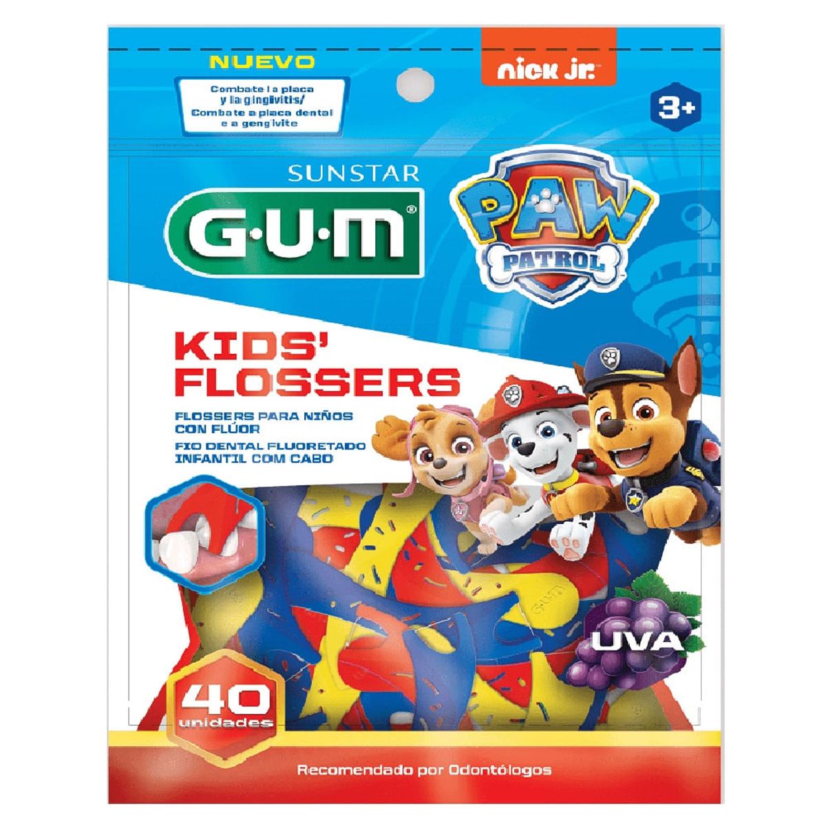 GUM - Seda Dental Gum Kids Flossers Paw Patrol X 40und