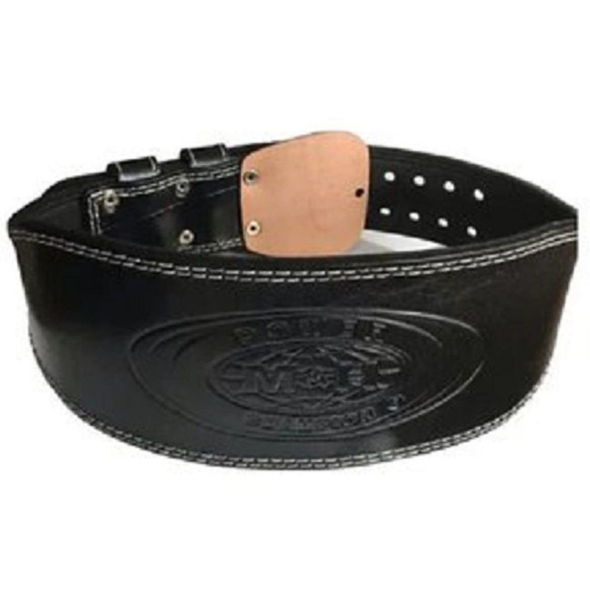 GENERICO - Cinturon Para Levantamiento De Pesas En Cuero Talla S Negro