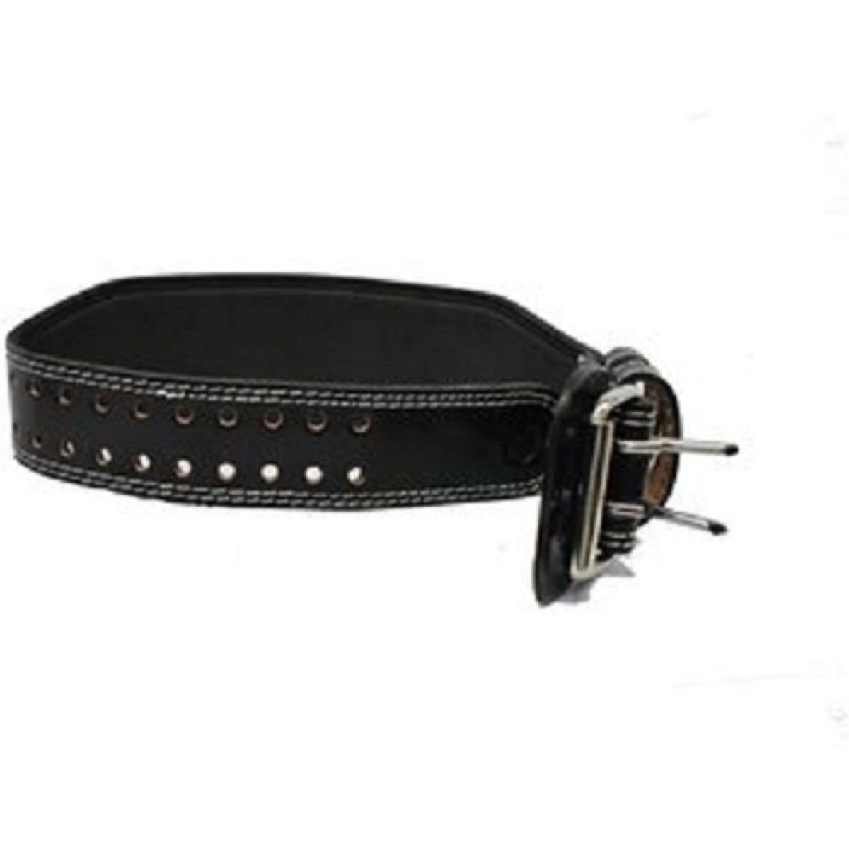 GENERICO - Cinturon Para Levantamiento De Pesas En Cuero Talla S Negro