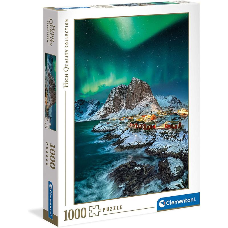 CLEMENTONI - Rompecabezas 1000 Piezas Adulto Auroras Boreales Clementoni